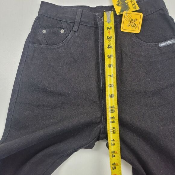 VTG Western Rockies‎ Black Denim Jeans 29/9 Inseam 36 Bareback Rocky Mountain - Picture 13 of 16